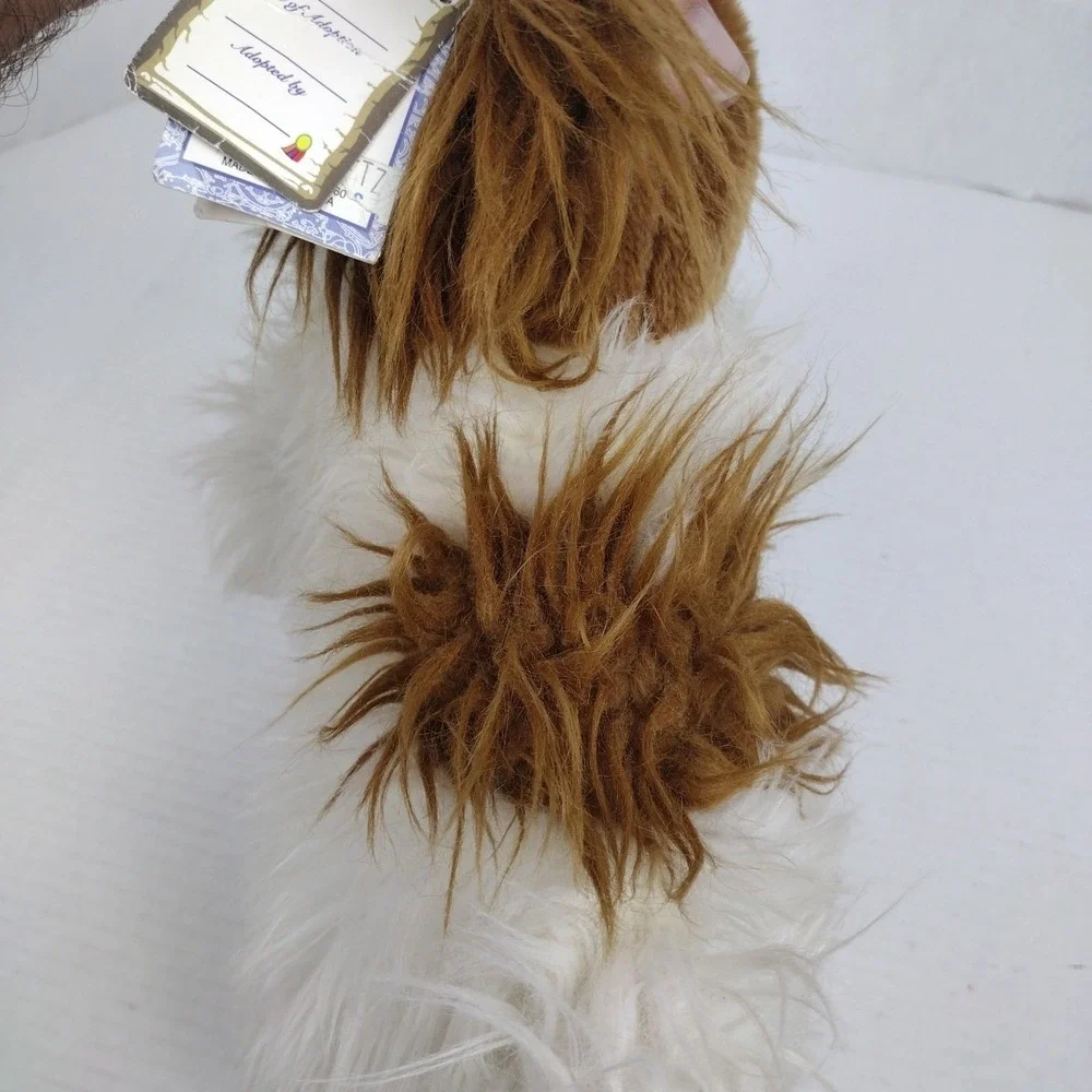 Aurora Puppillons Brown White Papillon Dog Plush Butterfly #30521